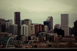 The Denver skyline