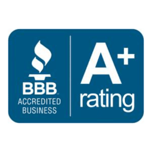 A plus rating and accreditation from the Better Business Bureau